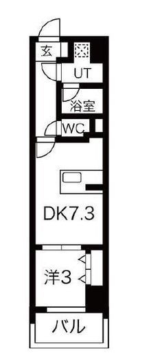 シーズンフラッツ錦糸町WEST　203号室　間取り