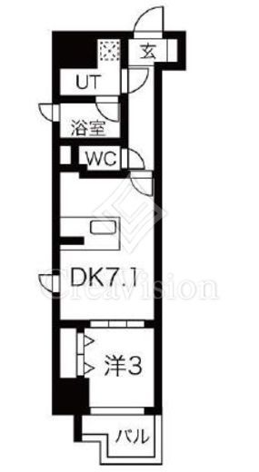シーズンフラッツ錦糸町WEST　401号室　間取り