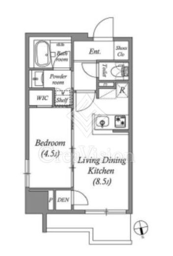 コスモグラシア浅草　204号室　間取り