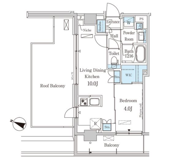 パークアクシス西馬込　501号室　間取り