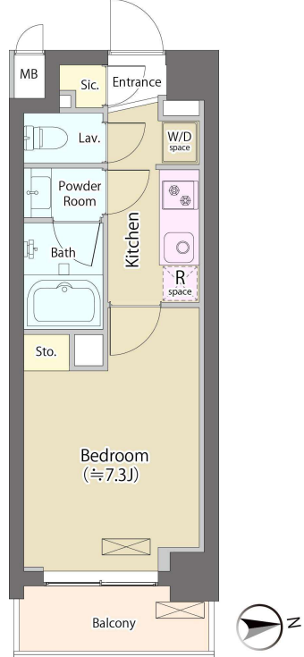 神明公園ハイツ・文京　202号室　間取り