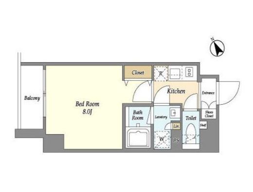 Lien御殿山　401号室　間取り