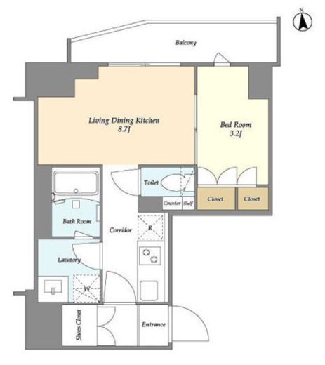 グランデエテルノ　202号室　間取り