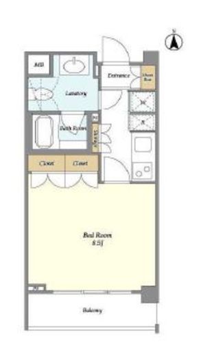 オーキッドレジデンス神楽坂　103号室　間取り