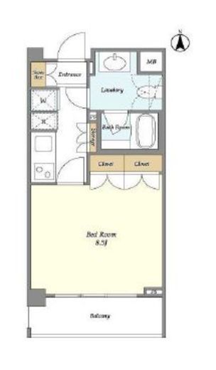 オーキッドレジデンス神楽坂　208号室　間取り