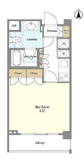 オーキッドレジデンス神楽坂　209号室　間取り