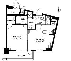 オーキッドレジデンス神楽坂　315号室　間取り
