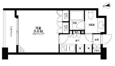 オーキッドレジデンス神楽坂　332号室　間取り