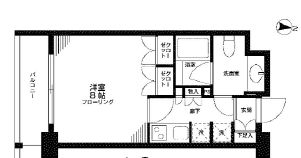 オーキッドレジデンス神楽坂　409号室　間取り