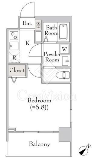 ミリアレジデンス白金台ヒルズ　1104号室　間取り