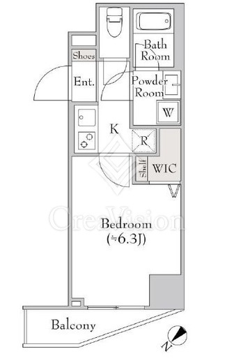 ミリアレジデンス白金台ヒルズ　602号室　間取り