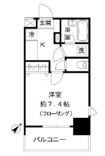 ミリアレジデンス白金台ヒルズ　804号室　間取り
