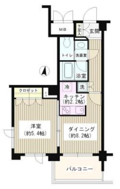 アゼリアテラス新宿　713号室　間取り