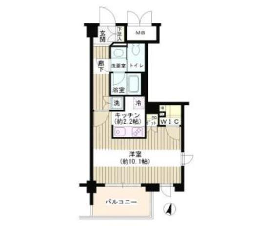 アゼリアテラス新宿　216号室　間取り