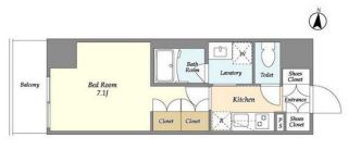 シーズンフラッツ押上サウス　202号室　間取り
