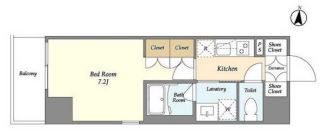 シーズンフラッツ押上サウス　801号室　間取り