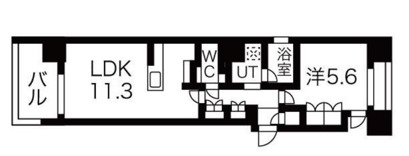 シーズンフラッツ押上サウス　703号室　間取り