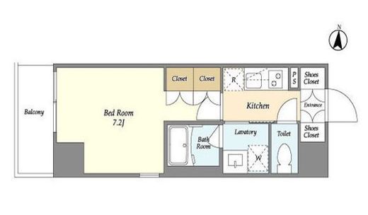シーズンフラッツ押上サウス　301号室　間取り