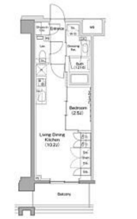 ヴェール・クレール大崎　334号室　間取り