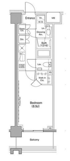 ヴェール・クレール大崎　424号室　間取り