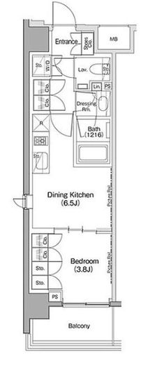 ヴェール・クレール大崎　613号室　間取り