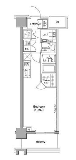 ヴェール・クレール大崎　705号室　間取り