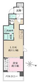 プライムアーバン菊川　706号室　間取り
