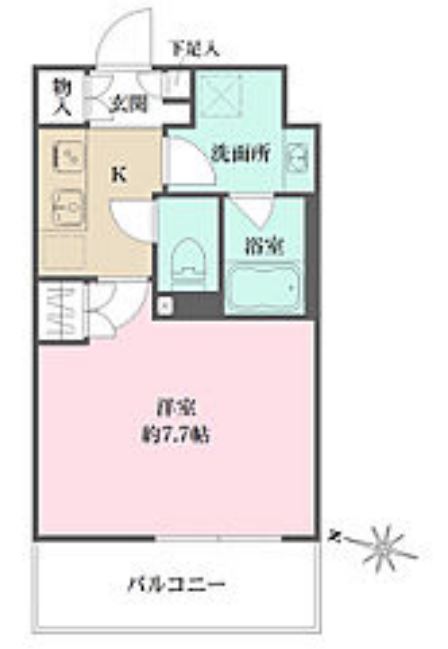 プライムアーバン菊川　203号室　間取り