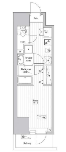 オーパスレジデンス武蔵小山　403号室　間取り