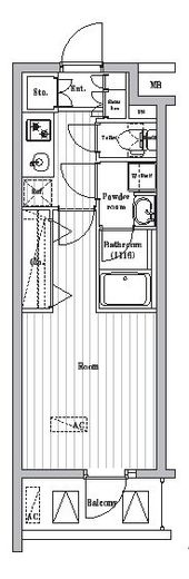 オーパスレジデンス武蔵小山　804号室　間取り