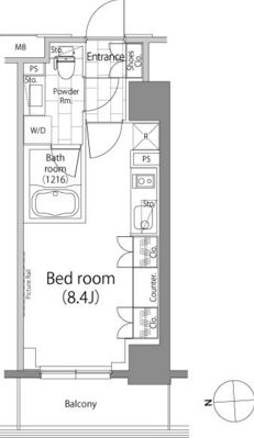 パークハビオ元浅草　502号室　間取り
