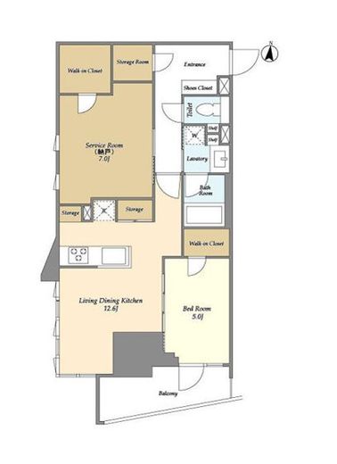 LaSante文京千駄木　502号室　間取り