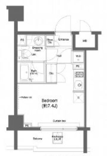 プラウドフラット新宿河田町　703号室　間取り