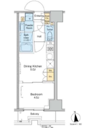 プラウドフラット浅草トレサージュ　304号室　間取り