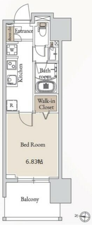 BLESS亀戸　1911号室　間取り