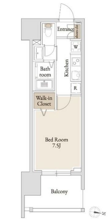 BLESS亀戸　703号室　間取り