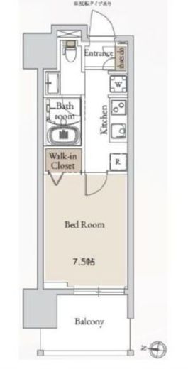 BLESS亀戸 (ブレス亀戸)　1108号室　間取り