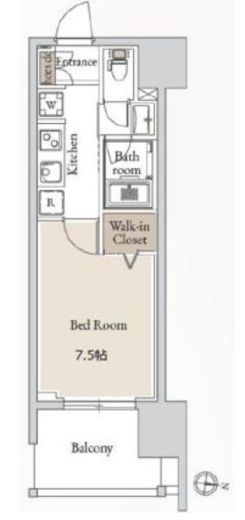 BLESS亀戸 (ブレス亀戸)　602号室　間取り