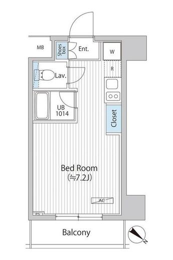 アレージュマン日本橋人形町　702号室　間取り