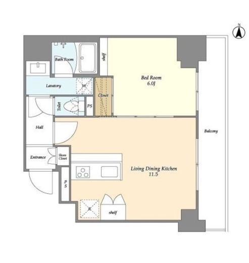 TSレジデンス北上野　305号室　間取り