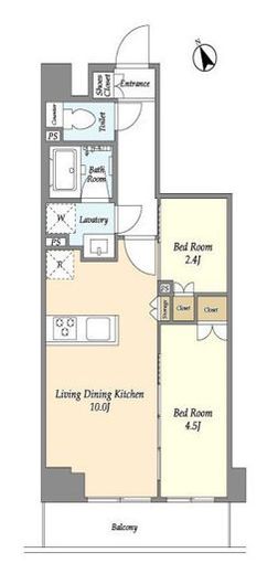 グランカーサ江戸川橋　508号室　間取り