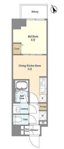 グランカーサ江戸川橋　601号室　間取り