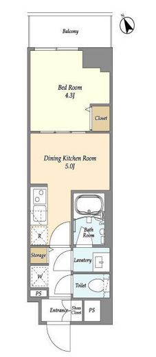 グランカーサ江戸川橋　603号室　間取り