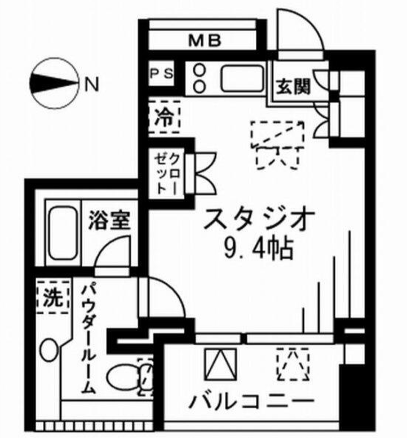 プライムアーバン四谷外苑東　202号室　間取り