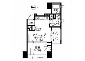 プライムアーバン四谷外苑東　303号室　間取り