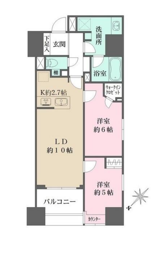 ALTERNA日本橋　1104号室　間取り
