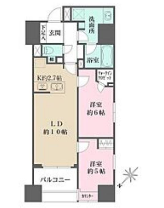 ALTERNA日本橋　1204号室　間取り