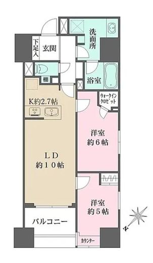ALTERNA日本橋 (オルタナ日本橋)　204号室　間取り