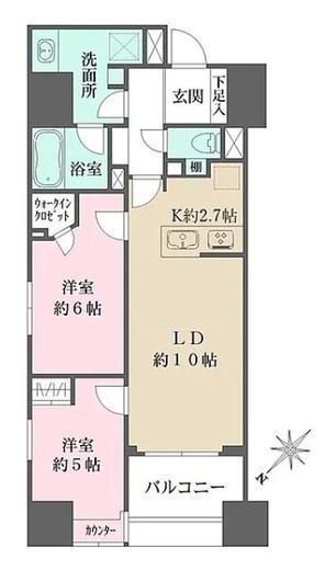 ALTERNA日本橋 (オルタナ日本橋)　903号室　間取り