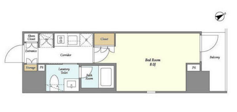 ジオエント門前仲町　903号室　間取り